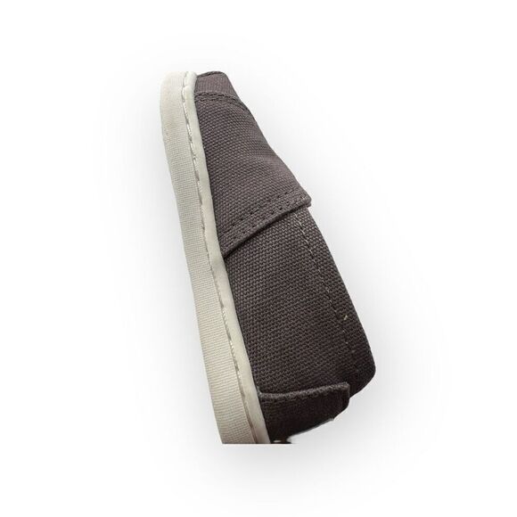 NWT Toms Kids Tiny Classic Hook & Loop Alpargata Sneaker Shoes Ash Canvas Sz T5 - Picture 10 of 10